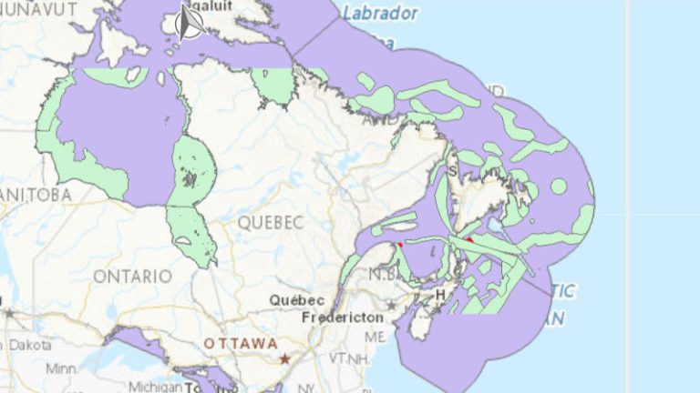 Marine Protected Areas and Species at Risk Map