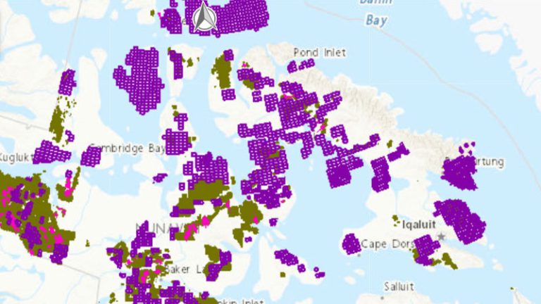 Mineral Tenure in Nunavut Map