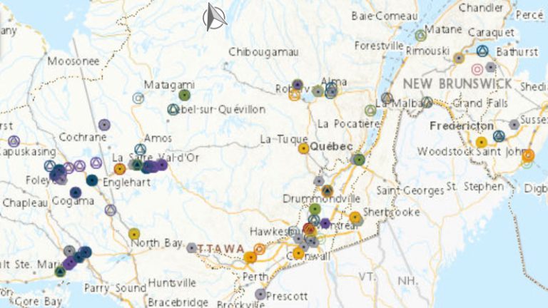 Water Pollutants by Facility Map