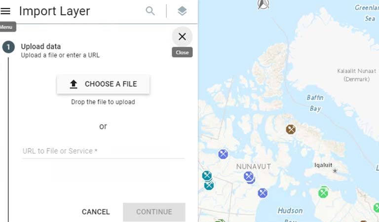 Screenshot - Upload your own data